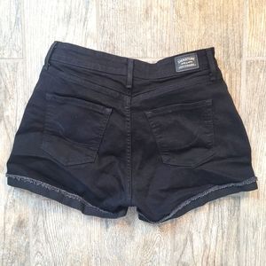 Levi's high-rise black shorts
